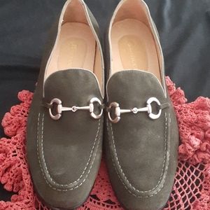 Carucci Olive Green Suede horsepit shoes